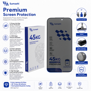 Pellicola Protettiva <span class=keywords><strong>Privacy</strong></span> AP in Vetro Temperato Rinforzato 45KG per iPhone 18 17 16 15 Pro Max, Anti-Spia 28 Gradi, Vetro Giapponese HA da 0,4mm - Product Image 3