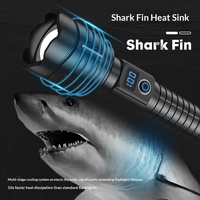Lampe torche tactique rechargeable YesFire, nouveau style, haute intensité, en alliage d'aluminium, laser, USB, anti-explosion, portée du faisceau 500m+