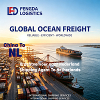 Services d'agent maritime et de transitaire pour les services de transport maritime vers le port d'Amsterdam aux Pays-Bas, avec support pour le changement d'étiquette de transport