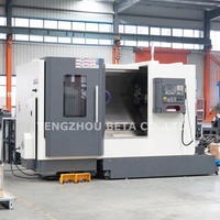 Mesin bubut putar CNC poros tunggal tugas sedang dengan sistem kontrol GSK ranjang miring Horizontal akurasi tinggi harga terbaik