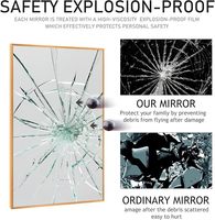 Miroir mural rond rustique avec sangle en cuir amovible, écologique, facile à installer pour le maquillage, la décoration du salon et de la salle de bain