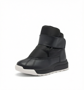 Bottes d'hiver pour hommes, dessus en fourrure et cuir, doublure en velours, bottes à la cheville légères, antidérapantes, chaudes, chaussures d'extérieur - Product Image 1