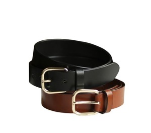 Cinturón de Cuero para Hombre, Hebilla Clásica, Negro y Marrón, Duradero, Elegante, Formal e Informal, de Primera Calidad - Product Image 1