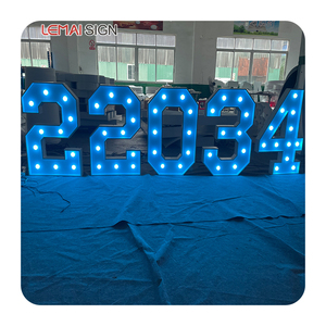 Marco de fotos personalizado de 4 pies Carta Amor Bombilla LED Conmemoración DE BODA Mi marco de fotos grande de 3 pies Carta Marquis - Product Image 6