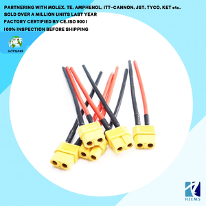 ขั้วต่อไลโปตัวผู้และตัวเมีย2พินสำหรับแบตเตอรี่ RC Lipo XT90แบตเตอรี่ลิเธียมไฟฟ้า XT30สายเคเบิลปลั๊ก XT60 - Product Image 5