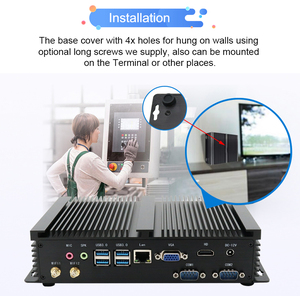 MiniTree Integrado Mini PC Intel Celeron2955U Sin Ventilador Industrial Computadora de Escritorio 2 * DDR4 2 Pantallas HD VGA 2COM Soporte <span class=keywords><strong>XP</strong></span> Win11 - Product Image 5