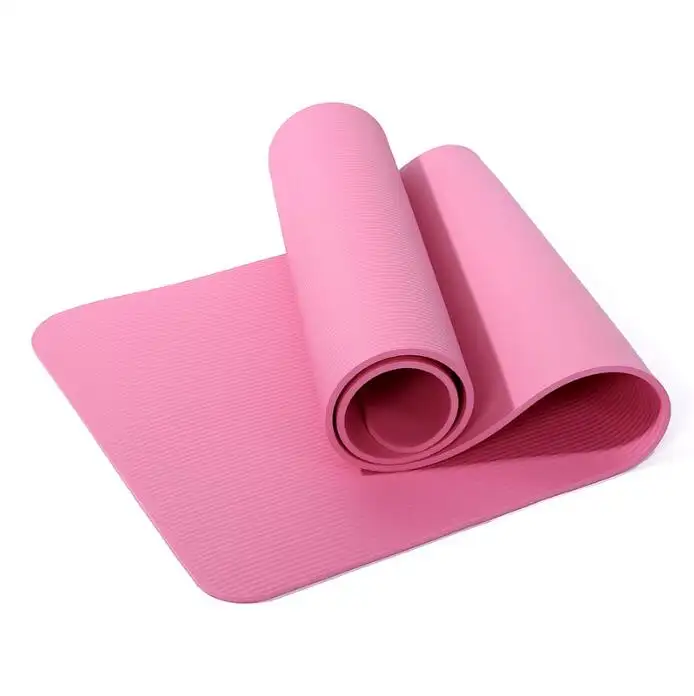 High Quality eco friendly instructional foldable thick gym Exercise Yoga Mat / NBR Yoga Mat