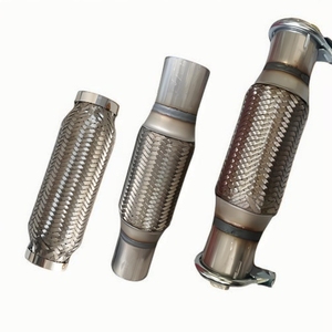 Tube <span class=keywords><strong>flexible</strong></span> <span class=keywords><strong>d</strong></span>'<span class=keywords><strong>échappement</strong></span> de voiture Double tressé Soufflet <span class=keywords><strong>flexible</strong></span> avec mamelon <span class=keywords><strong>pour</strong></span> le soudage - Product Image 4