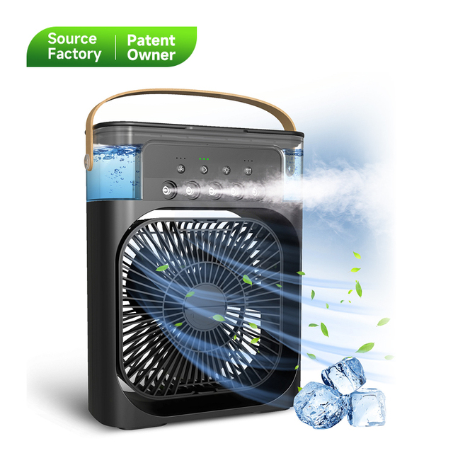 Portable Air Cooler with Water for Frost Cube Fan 3 in 1 Mist Mini Evaporative Cooling Fan