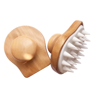 Eco bambou corps douche brosse Compact minceur cuir chevelu Massage peigne <span class=keywords><strong>pour</strong></span> cheveux lavage bain <span class=keywords><strong>Spa</strong></span> cuir chevelu masseur - Product Image 6