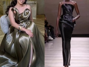 قماش أورجانزا لامع لامع سائل غازا لامع للملابس الموضة كريستال معدني حرير قصب دانتيل لمهرجان الزفاف - Product Image 5