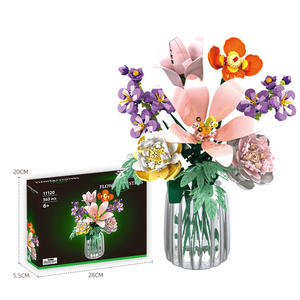 Arreglo Floral de Construcción, Ramo de Flores Eternas, Compatible con Bloques de Partículas Pequeñas, Regalo Educativo, Requiere Ensamblaje - Product Image 5