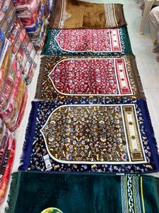 Tapis de prière islamique en velours épais, fabriqué à la machine, en polyester, pour cadeaux - 70"x110" - Product Image 4