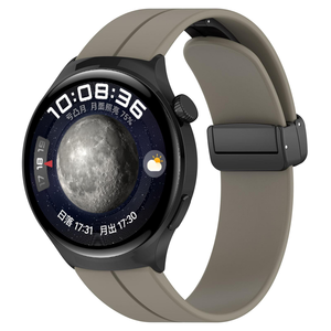 Bracelet de montre en silicone souple noir pour <span class=keywords><strong>Huawei</strong></span> 20 mm 22 mm, réglable, étanche, avec fermoir magnétique, bracelet de sport en silicone - Product Image 5