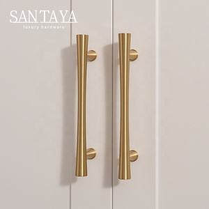 Kenop Lemari Dapur Gagang Kuningan Solid Santaya, Kenop Laci Lemari Pakaian, Perlengkapan Furnitur Mewah Kelas Atas - Product Image 5