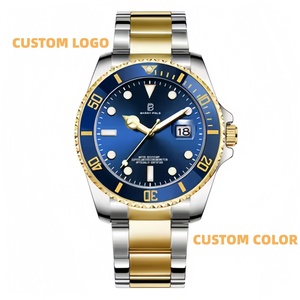 Роскошные Мужские Аналоговые кварцевые часы из нержавеющей стали 40 мм водонепроницаемый корпус из сплава 20 мм ширина ремешка Античный кристалл указатель - Product Image 2