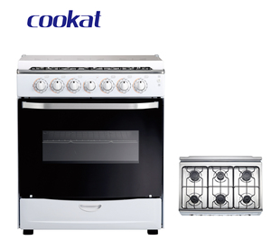 Thiết Bị Nhà Bếp Màu Trắng 6 Nấu Ăn Khu <span class=keywords><strong>Gas</strong></span> Phạm Vi Trong Thép Không Gỉ Đa-Chức Năng Freestanding <span class=keywords><strong>Gas</strong></span> Hob Với Lò - Product Image 3