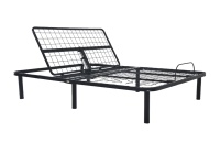 Lit en métal à mailles réglable Queen, vente directe d'usine Nisco, design pliable contemporain, télécommande filaire, fonction UPS, pour la maison
