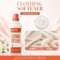 Adoucissant textile parfumé personnalisé, conditionneur de tissus, flacon orange, additif liquide pour le linge, pour les soins à domicile