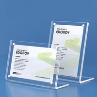 Présentoir de Menu en Acrylique Personnalisé, Porte-Affiche en Métal pour Bureau, Support de Numéro de Table en Acrylique, Marque-Place
