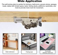 Pieds de table à mécanisme pliable, support de table extensible, supports pliables pour table