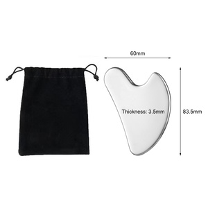 Herramienta de Masaje Gua Sha de Acero Inoxidable en Forma de Corazón, Reafirmante de Piel, Lifting Facial, Tabla de Raspado de Metal, Herramienta Facial Gua Sha - Product Image 1
