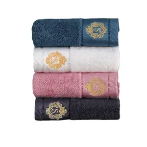 Inyahome Manufacturer Towels Luxury Design Bamboo 100% Bamboo Fiber Hand Bath Towel Sets