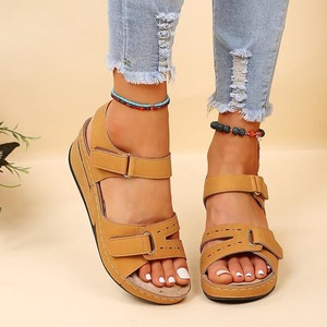 Été Vintage Beach Casual Outdoor Women's Ladies Shoes Sandals 2024 Heeled Wedges Platform Heels Sandals For Women - Product Image 5