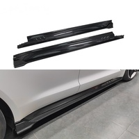 Jupes latérales en fibre de carbone sèche préimprégnée pour Porsche Taycan S 4S GTS Cross Turismo 4 portes