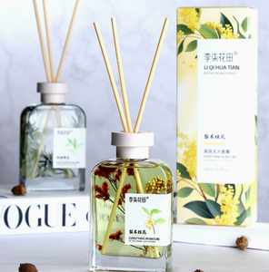 <span class=keywords><strong>Diffuseur</strong></span> à bâtonnets en verre 200 ml, huile essentielle végétale, bois de poirier et osmanthus, désodorisant d'ambiance haut de gamme, décoration intérieure - Vente en gros usine - Product Image 4
