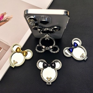 Nuovo Mickey specchio porta anello Internet celebrità pigro 360 rotante gancio appiccicoso diamante specchio per il trucco modello da donna - Product Image 4