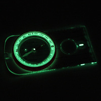 Boussole magnétique SP27679 avec loupe, boussole magnétique multifonctionnelle, boussole lumineuse étanche