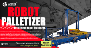 Chất lượng cao đóng bao Dây chuyền đóng gói hoàn toàn tự động <span class=keywords><strong>palletizer</strong></span> cho nước đóng chai bia có thể từ màng túi và carton - Product Image 6