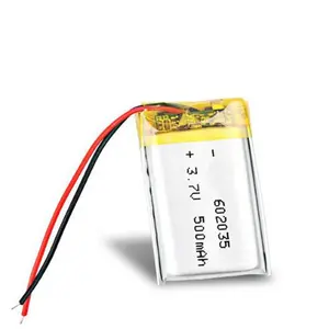 태양 쉽게 공장 준비 충전식 3.7v 062035 602035 400mah 3.7v 리튬 폴리머 배터리