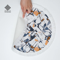 Meilleure qualité de coton avec pompon en polyester pour la décoration de la maison, nappes de table élégantes personnalisées