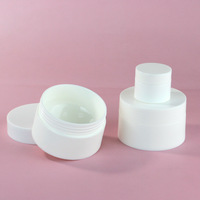 Emballage cosmétique vide de 1oz 10ml 20ml 30ml 50ml Contenants cosmétiques bicouches en plastique PP blanc mat pour crème pots avec couvercle à vis