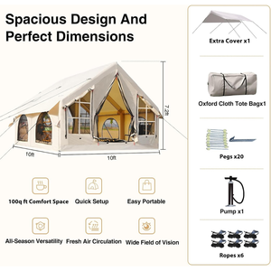 Inflatable Camping <b>Tent</b>, 4-6 Person Air <b>Glamping</b> <b>Tent</b> with Pump Inflatable Camping <b>Tent</b>, 4-6 Person Air <b>Glamping</b> <b>Tent</b> with Pump - Product Image 3