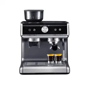 Thông minh các nhà sản xuất cà phê Espresso cà phê Maker với máy xay đậu cơ thể thép không gỉ Espresso Máy pha cà phê