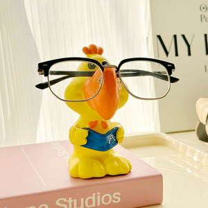 Nuevo y Divertido Marco de Gafas con Forma de Pollito, Estilo Art Deco, Resina Ecológica, Decoración de Escritorio con Naturaleza Muerta - Product Image 3