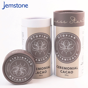 Tái Sử Dụng Sinh Thái Thân Thiện Phân Hủy Sinh Học Các Tông Thực Phẩm Cấp Cà Phê Nguyên Cacao Bột Trà Vòng Xi Lanh Thủ Công Ống Giấy - Product Image 3