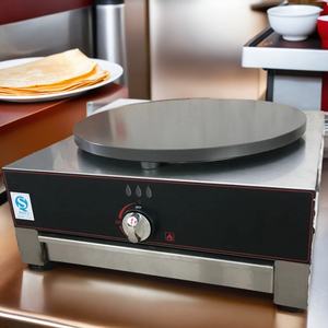 Commercial grand <span class=keywords><strong>Mini</strong></span> crêpe et crêpe 3000w 40CM cuisinière plaque chauffante une collation rotatif électrique gaz faisant la plaque Machine fabricants casserole - Product Image 4