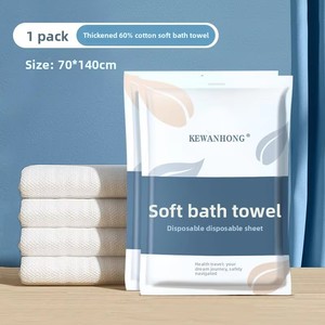 Eco-Friendly 100% Cellulose Disposable Nonwoven <b>Bath</b> <b>Towel</b> Hygienic Durable Save Laundry Time Single Use - Product Image 4