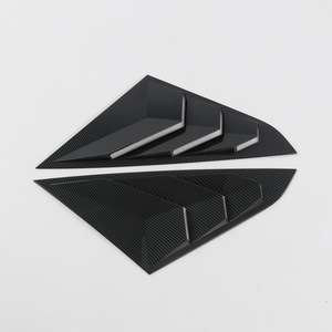 ช่องระบายอากาศหลังรถยนต์สำหรับ Toyota Yaris <span class=keywords><strong>Ativ</strong></span>/Vios ปี <span class=keywords><strong>2023</strong></span> 2024 2025 ลายคาร์บอนไฟเบอร์  ฝาครอบช่องระบายอากาศด้านข้าง สีดำเงา - Product Image 5