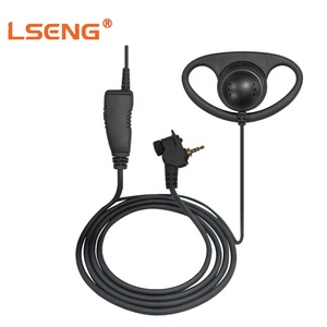 Auriculares de <span class=keywords><strong>Radio</strong></span> LSENG con Conector de Rosca, Gancho en D y Micrófono PTT, Compatibles con Radios Motorola TETRA MTP MTH Series - Product Image 1
