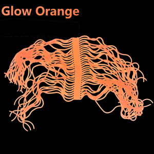 चमकदार रंग 2.2mm व्यास बांधने उड़ना सामग्री बायोनिक केंचुआ Squirmy Wormy ट्राउट कीड़ा TPR डार्क शीतल कीड़ा में चमक - Product Image 3