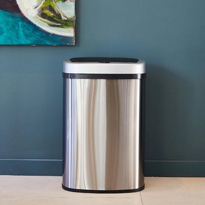 50L Chất Lượng Cao Hình Bầu Dục Thông Minh Tự Động Cảm Ứng Miễn Phí Thông Minh Thùng Rác Chất Thải Thùng Rác Có Thể - Product Image 1