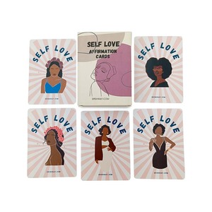 <span class=keywords><strong>Messaggi</strong></span> di auto-amore personalizzati che ispirano le carte di affermazione positiva con illustrazioni alla moda confezione unica di carta fatta a mano - Product Image 6