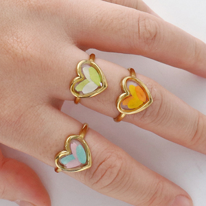 Anillo <span class=keywords><strong>de</strong></span> Resina con Corazón Hecho a Mano con Flor Seca, Joyería Personalizable, Regalo para Parejas, Novia, Día <span class=keywords><strong>de</strong></span> San Valentín, <span class=keywords><strong>Aniversario</strong></span> <span class=keywords><strong>de</strong></span> Bodas - Product Image 6