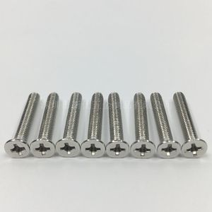 M3 M4 M5 M6 M8 201 Stainless Steel Countersunk Phillips Machine Screws Flat Head DIN Standard Grade A - Product Image 3