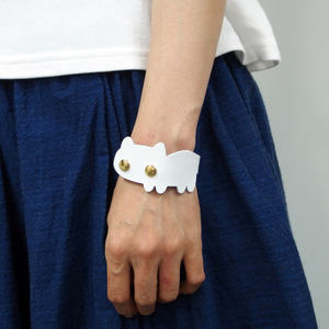 สร้อยข้อมือรูปแมวสไตล์ญี่ปุ่นสุดสร้างสรรค์ หนัง PU สร้อยข้อมือ/แหวน/กำไลรูปแมวที่มีเอกลักษณ์และเรียบง่ายสำหรับผู้ชายและผู้หญิง - Product Image 2